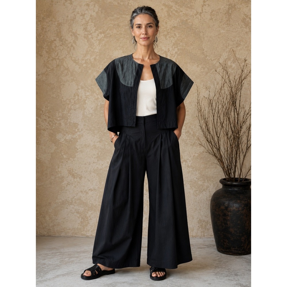 Carla Fernandez Linen‎ Cape Poncho One Size